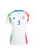 Italia Federico Dimarco #3 Fotballdrakt Borte Klær Dame EM 2024 Korte ermer